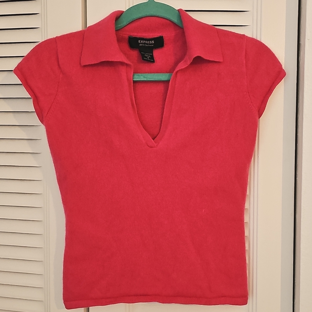 2000s Preppy Cashmere Express Short sleeve Top